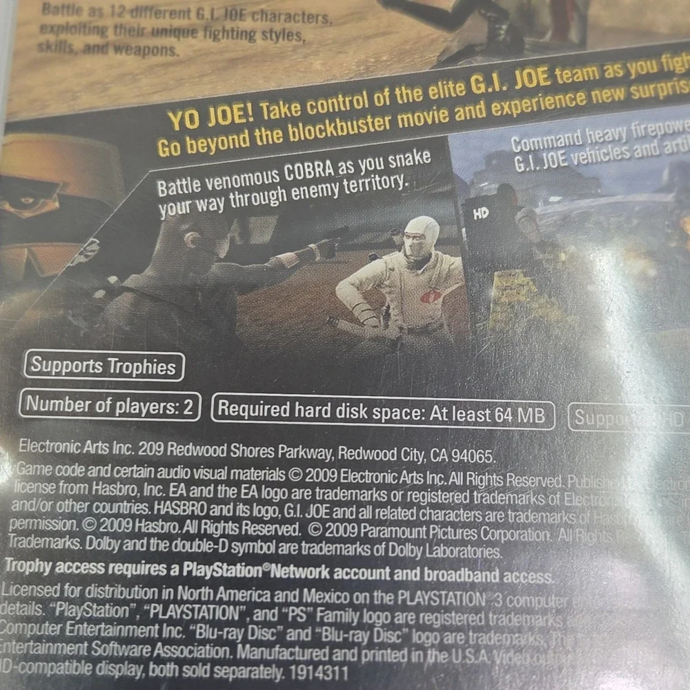 Gi Joe Rise of Cobra - Sony PlayStation 3